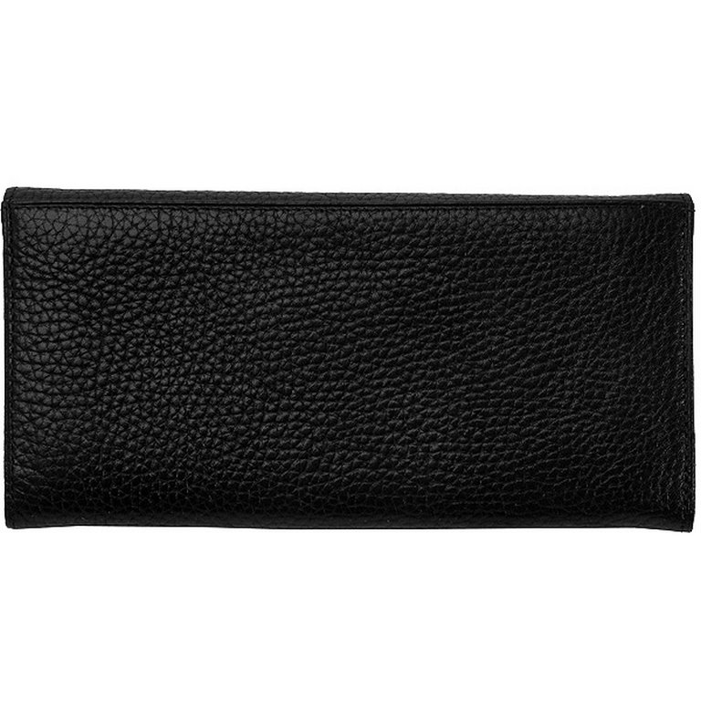 Портмоне Dr.Koffer 9,5*18,5см, нат. кожа, черный