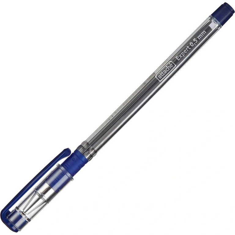 Ручка шариковая Attache "Expert" 0,7 мм синяя (стержень 142,3мм толщина линии 0.5 мм)