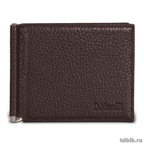 Зажим для денег D.Morelli "Texas" нат.кожа, коричневый