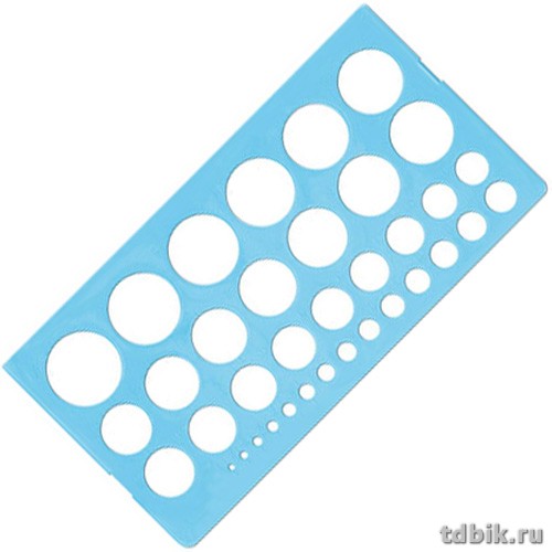 Трафарет окружностей 1-36мм Стамм