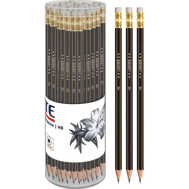 Карандаш ч/г HB deVENTE с ластиком