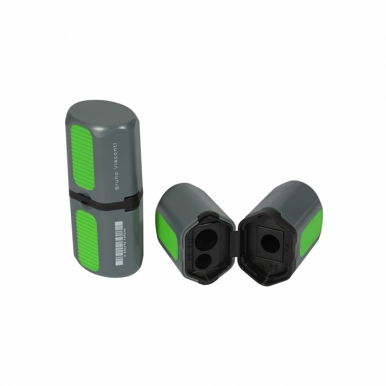 Точилка с 2 контейнерами три отверстия Bruno Visconti "EASYSHARP"
