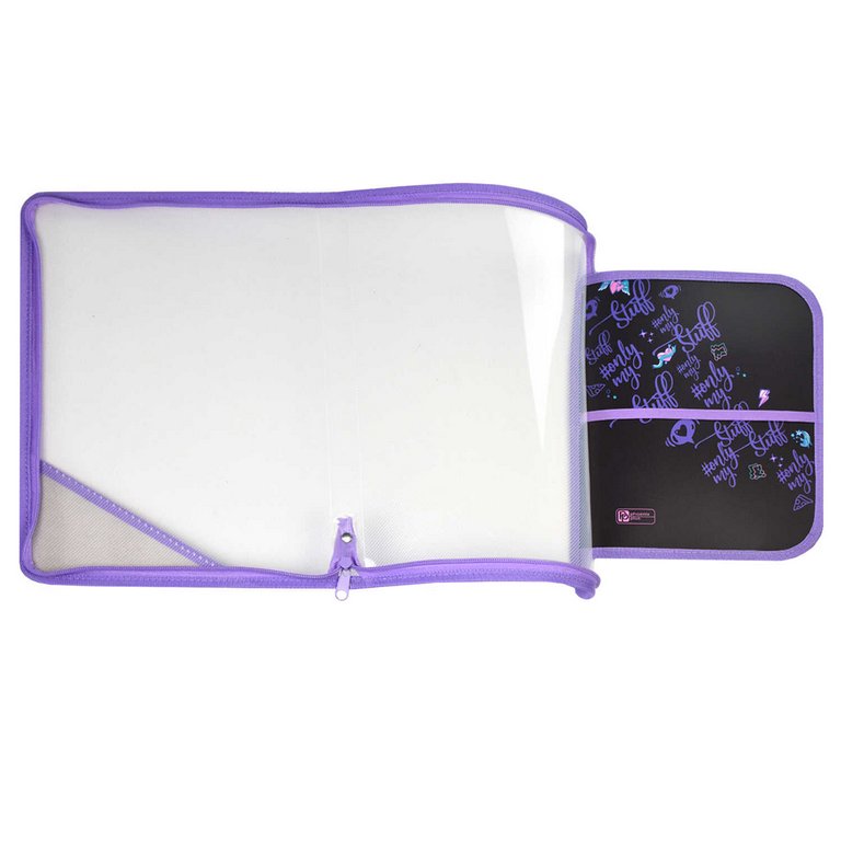 Папка для труда (А4) "МАРМЕЛАДНЫЙ МИШКА" молния, внутренний разделитель с держателями