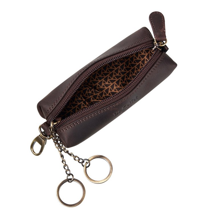 Футляр для ключей Dr.Koffer 5*13см, коричневый