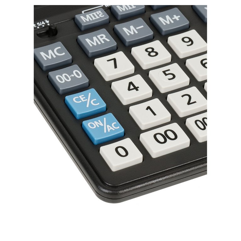 Калькулятор наст. Eleven CDB1601-BK (16 разр., 2 питания, 205*155мм) черный