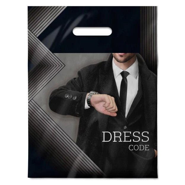 Пакет пробивной 30*40см (30мкм) "Дресс-код"