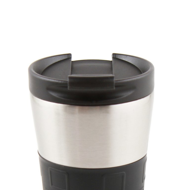 Термостакан 360 мл deVENTE "Drive" нерж. сталь/силикон