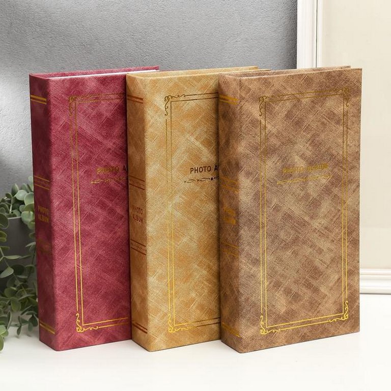 Фотоальбом 300 фото 10*15см "Классика" 33*17,5*5,3 см обложка кожзам