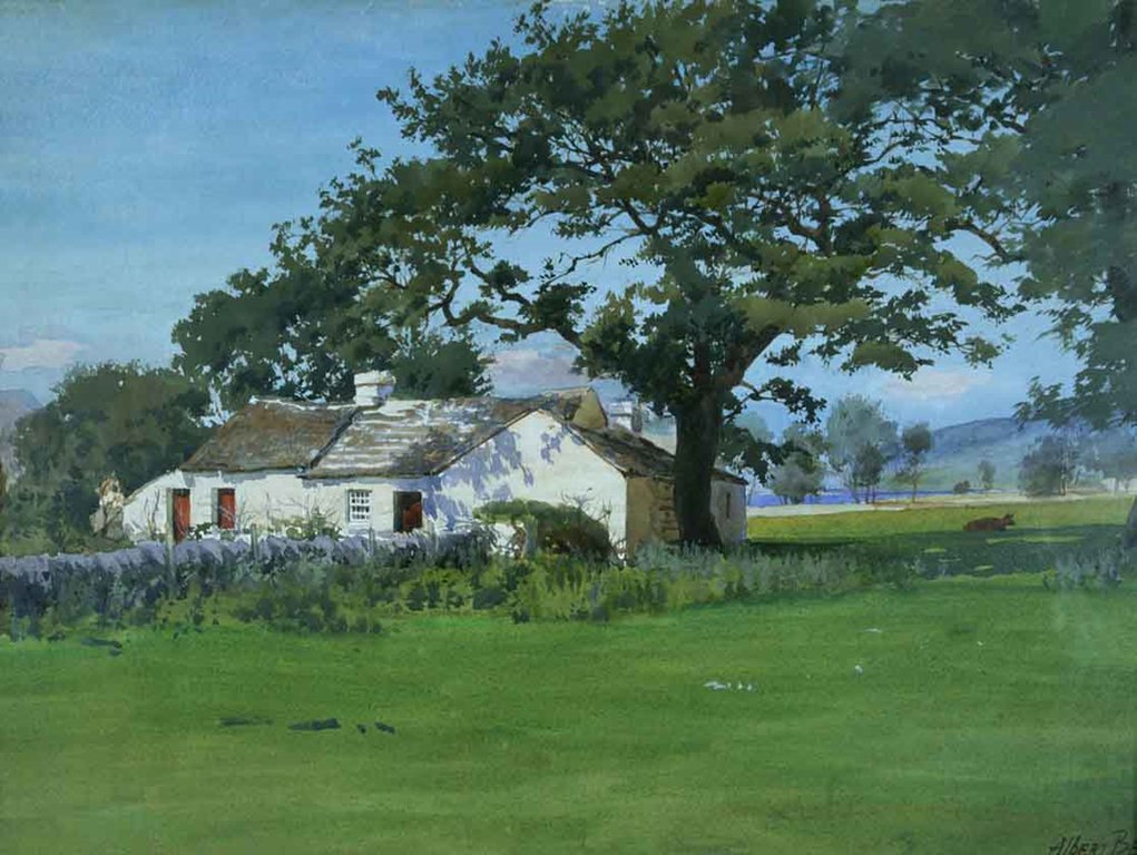 Постер на бумаге 50*70см, А.Н. Бенуа "Английский коттедж"