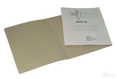 Папка-обложка Дело картонная 260 г/м2