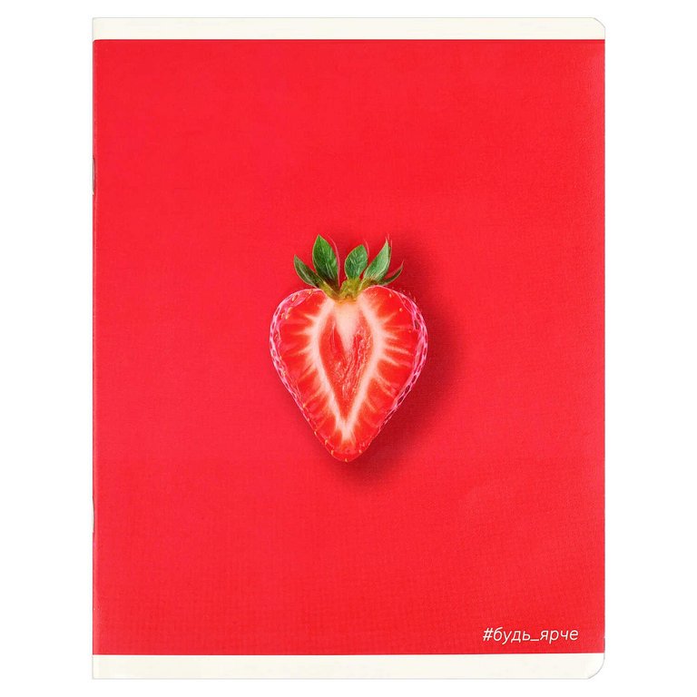 Тетрадь 48 лист кл. А5 на скрепке "Вкусные цветы" 5 видов