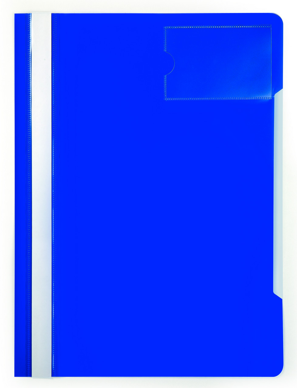 Папка-скоросшиватель А4 пластик (0,12/0,16 мм) с отд. для визиток, цвета в ассортименте Бюрократ