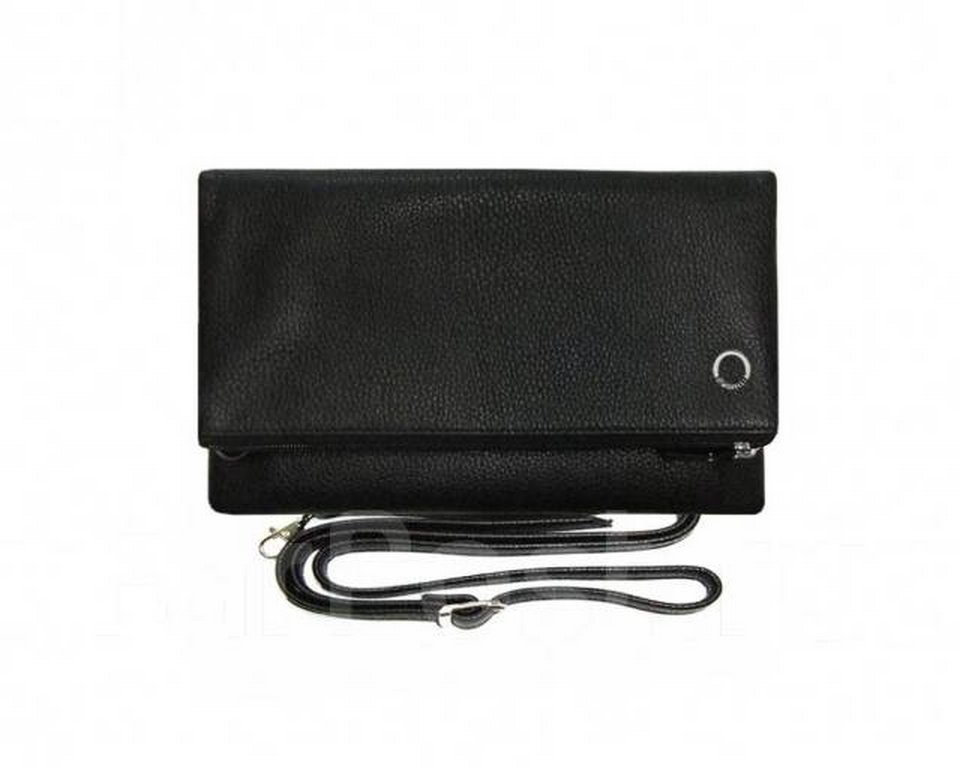 Сумка женская-клатч  D.Morelli , нат. кожа "Тефия" черная