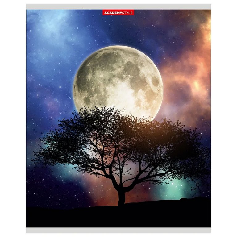 Тетрадь 80 лист кл. А5 на скрепке "Фантастическая Луна"