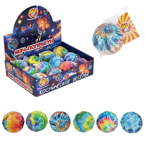 Мяч-попрыгун JOLLY JOT "Космос, 6 см,  ассорти