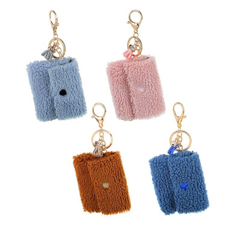 Брелок кошелек для мелочи 7*9 см, (плюш) ассорти