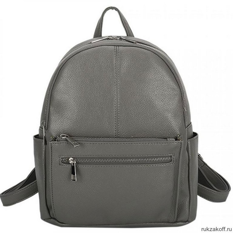 Рюкзак молодежный женский OrsOro иск. кожа 33*27*14 см, серый