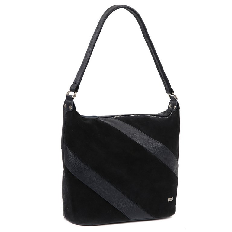 Сумка женская FABRETTI 27*26*11см, нат. кожа, синий