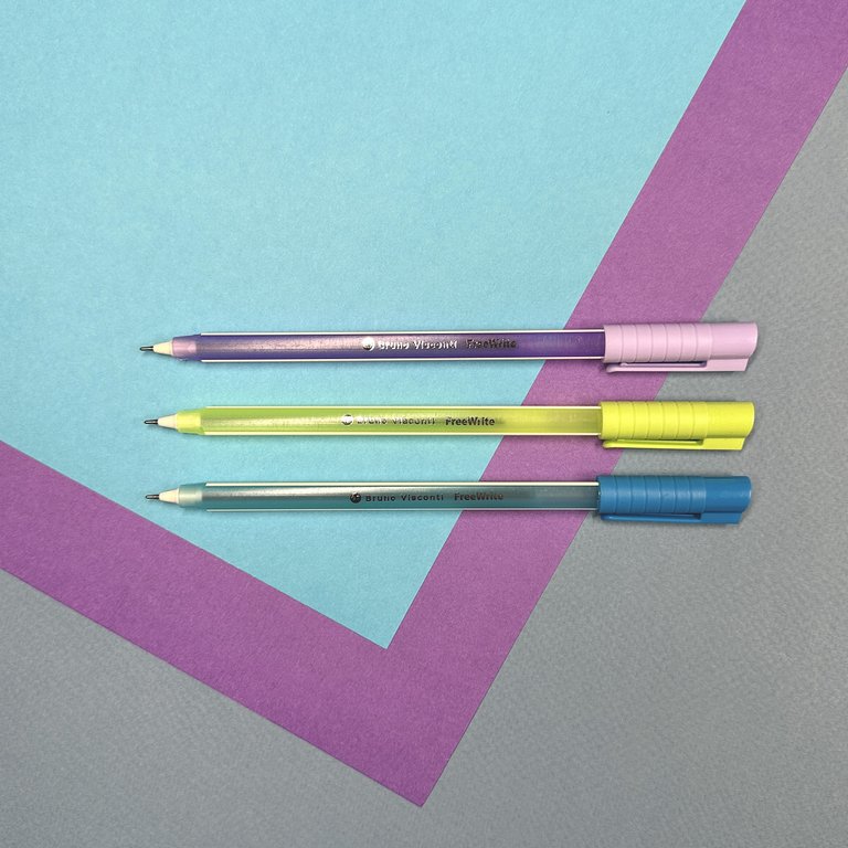 Ручка шариковая BV FreeWrite "Creative" трехгран. 0,7мм синяя (линия 0,5мм) одноразовая