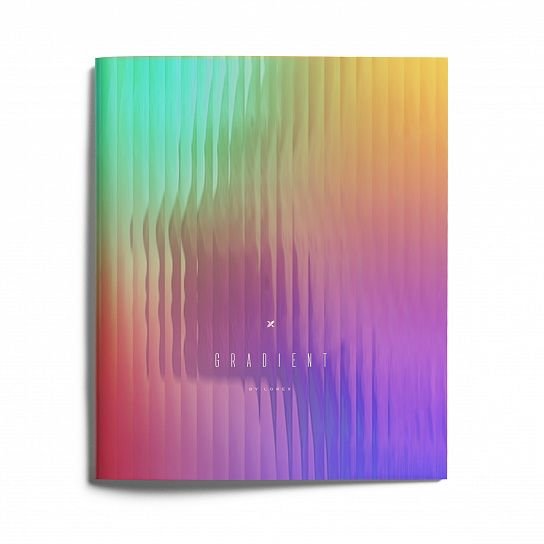 Тетрадь 48 лист кл. А5 на скрепке, софт тач "LOREX GLASS GRADIENT"