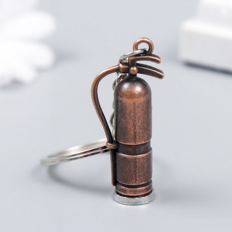 Брелок "Огнетушитель" МИКС 4,5х1х1,7см (металл)