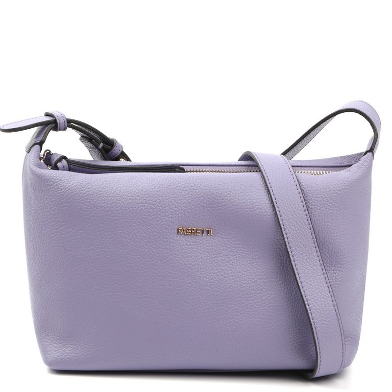 Сумка женская FABRETTI 29х17х9 см, нат. кожа, сиреневый