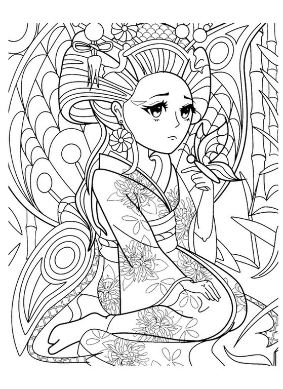 Антистресс Раскраска "Анимэ" ПРОФ-пресс