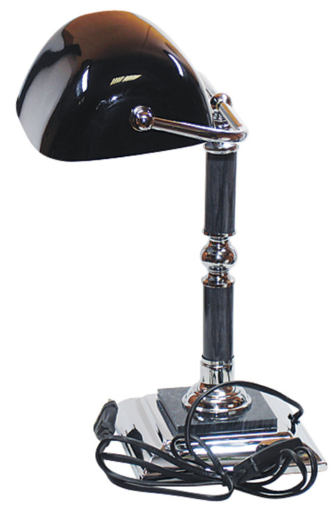 Светильник настольный мрамор + металл "Fair Wind Ampere" цвет черный