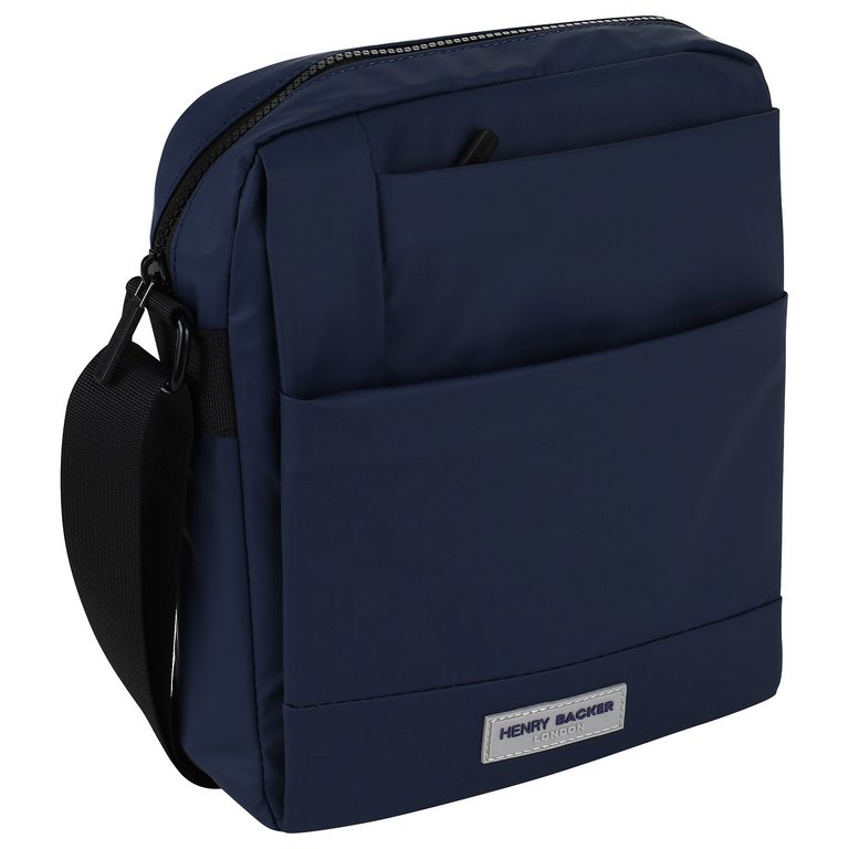 Сумка мужская Henry Backer полиэстер, на плечевом ремне, синяя