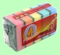 Губка для посуды поролоновая 92*65*30 мм, 5 шт/уп INSULA MAXI