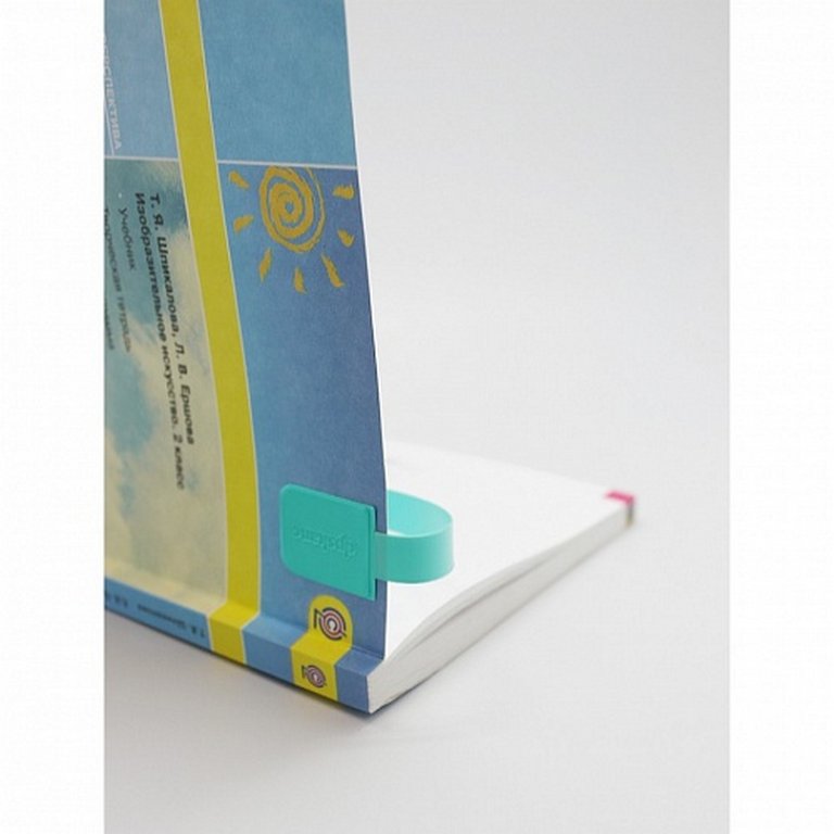 Закладка-ляссе самоклеящаяся 12х376 мм, 6 шт/уп, цв. бирюзовый ДПС