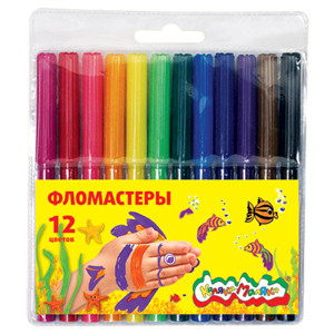 Набор фломастеров 12 цв. Каляка-Маляка блистер