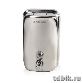 Диспенсер для жидкого мыла и дизсредства 1л, нержав. сталь ЛАЙМА (наливной)