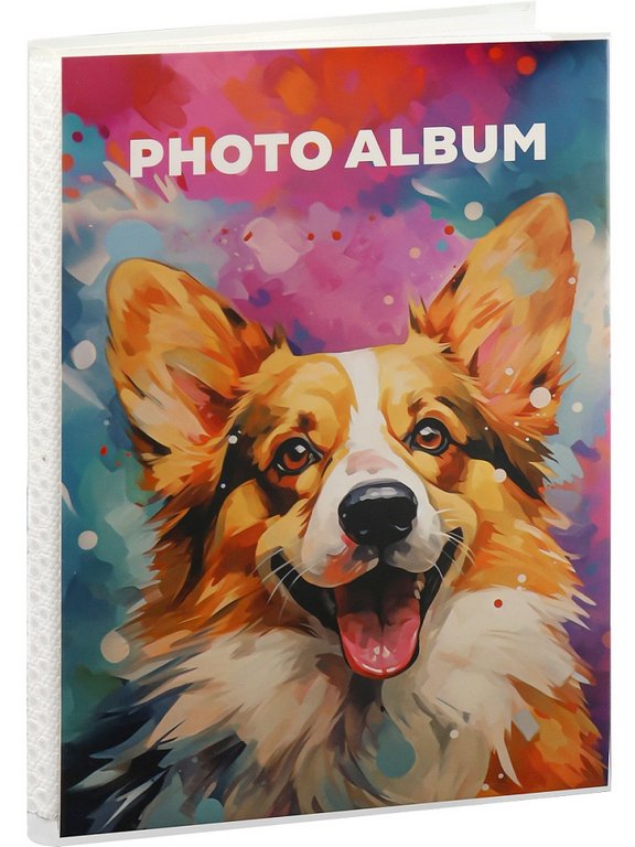 Фотоальбом  36 фото 10*15см мягкая обложка "Радостный корги"