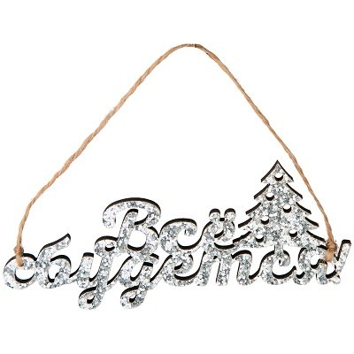 Украшение елочное из дерева "Все сбудется" 13,5x0,5x5,9см