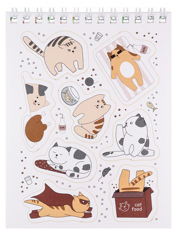 Набор наклеек 150 шт "Мои зверята" 16л., А6, MILAND