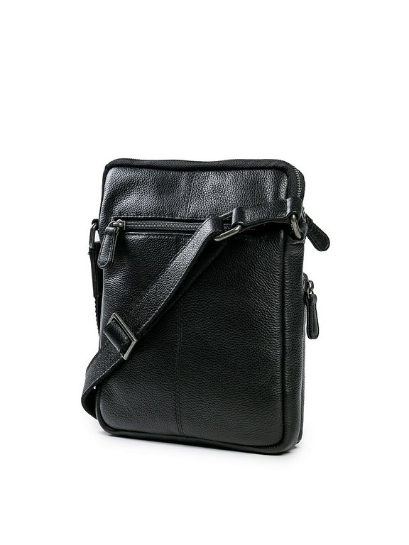 Сумка для документов Dr.Koffer 19*24*5см, нат. кожа, черный