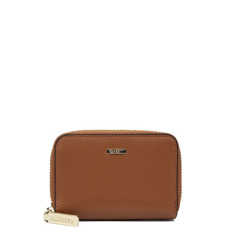 Визитница FABRETTI нат. кожа, 10,5х7х2 см, коричневый