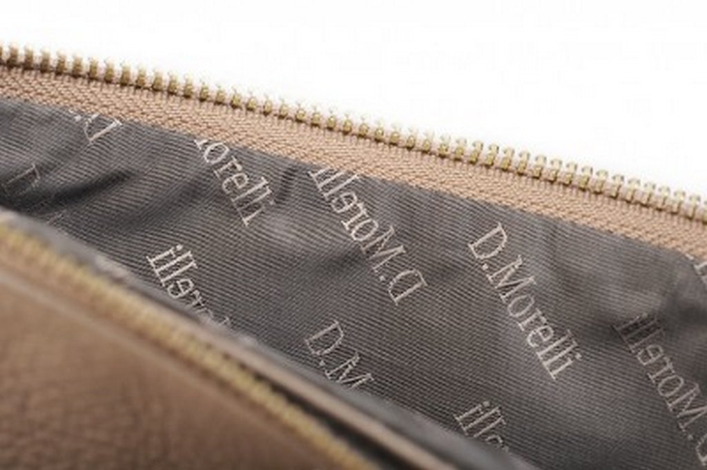 Сумка женская-клатч  D.Morelli , нат. кожа, фл.беж/капучино