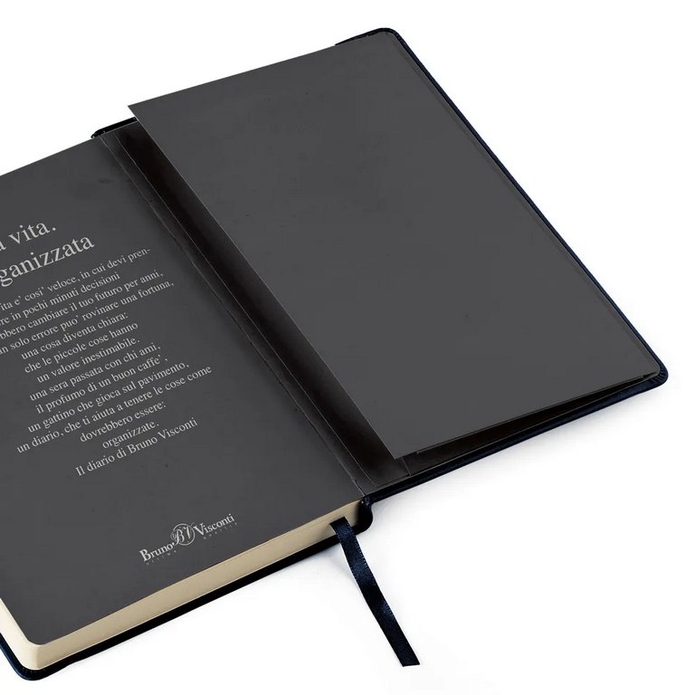 Ежедневник без дат 140*212 мм Bruno Visconti "MEGAPOLIS SOFT" ЧЕРНЫЙ