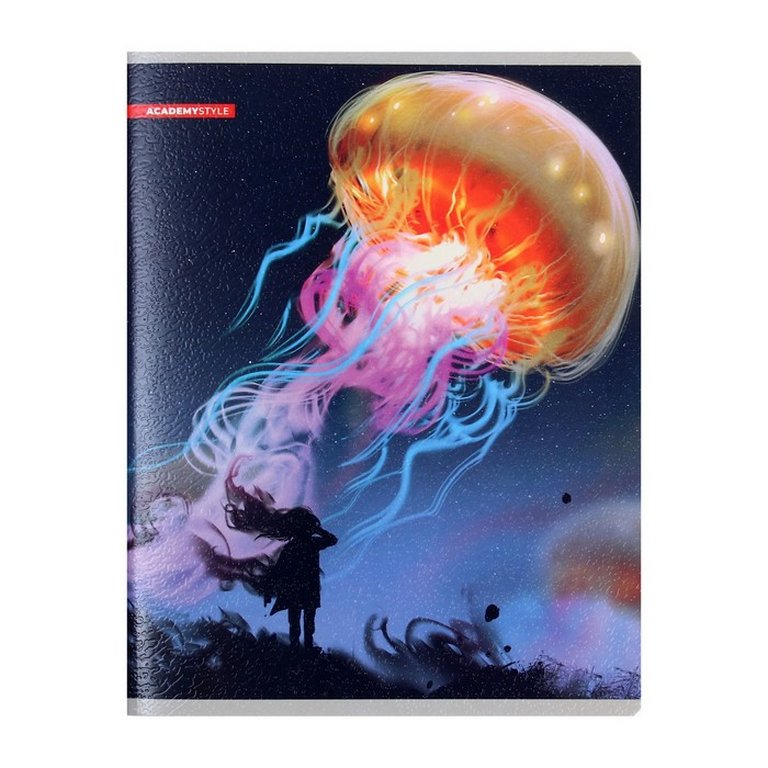 Тетрадь 96 лист кл. А5 на скрепке "Фентези"