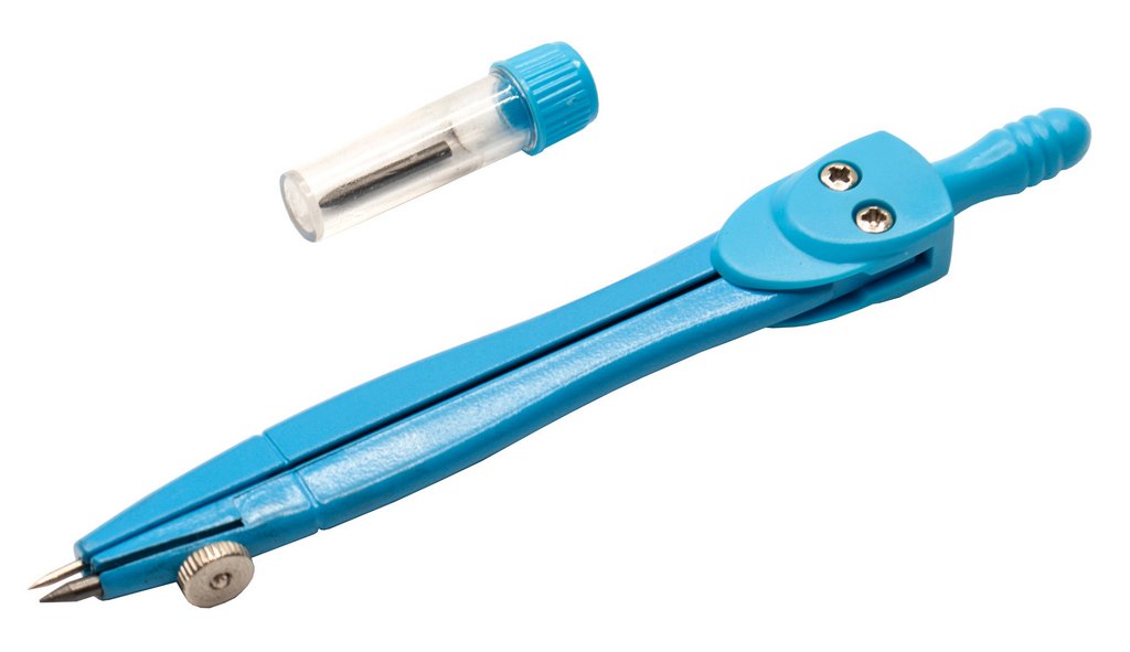 Набор чертежный  2 предмета Silwerhof "Веселые друзья" (циркуль 115 мм + грифели)