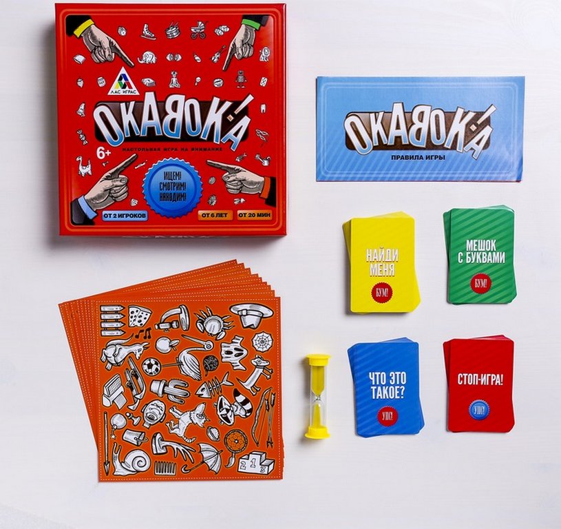 Игра настольная  .6+ "Окавока" (от 2 игроков, 20 мин.) ЛАС ИГРАС