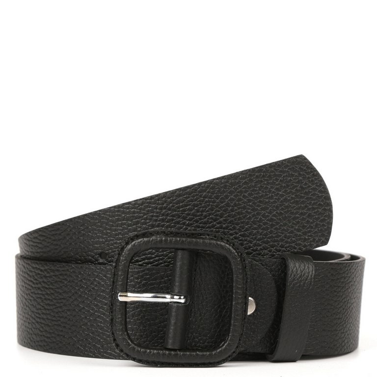 Ремень FABRETTI женский, натуральная кожа, размер 120, черный