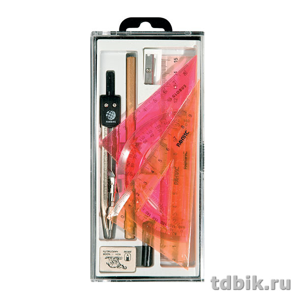 Набор чертежный  9 предметов ГЛОБУС Юниор