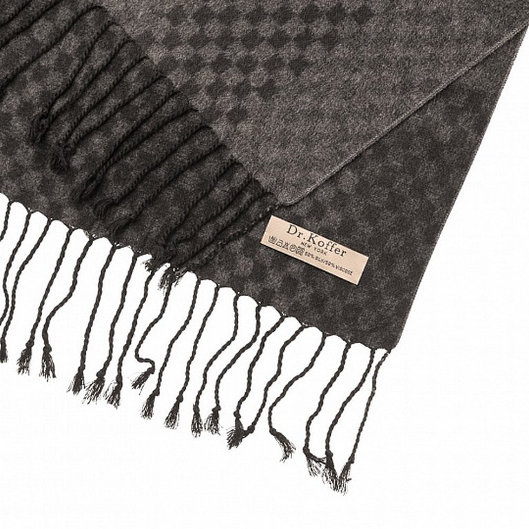 Шарф мужской Dr.Koffer 30х180 см, 50% шелк, 50% вискоза