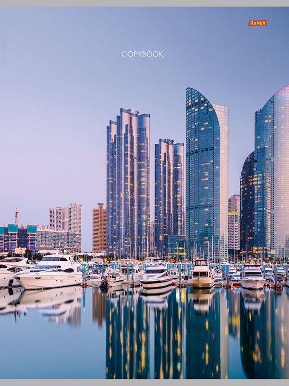 Тетрадь 80 лист кл. А4 на скрепке "ГОРОД У ВОДЫ" Проф-Пресс