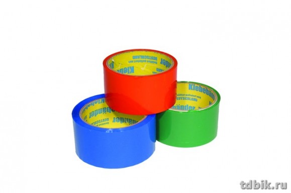Скотч цветной зеленый 50 мм *57 м, 40 мкм Klebebander