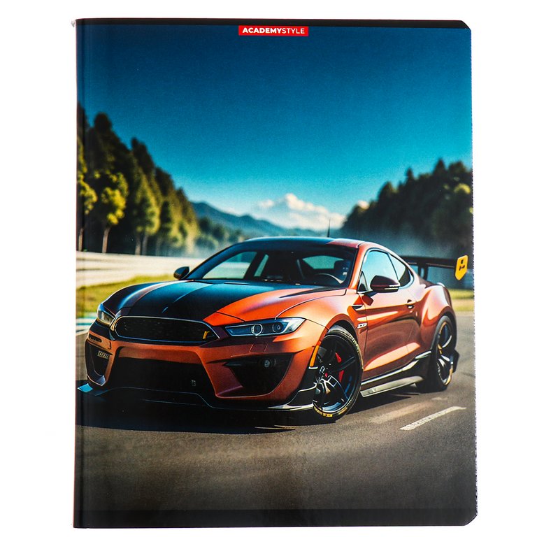 Тетрадь 96 лист кл. А5 на скрепке "Гоночные машины"