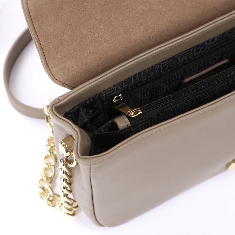 Сумка женская FABRETTI 25х15х8 см, нат. кожа, бежевый